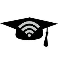 上面有Wi-Fi标志的毕业帽